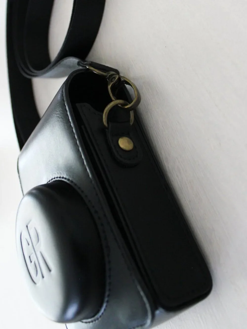 Black Camera Case for Ricoh GR/GR II/GR III/IIIx/GR IV Digital Camera PU Leather